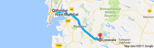 Mumbai to Lonavala  route, distance, time and road conditions