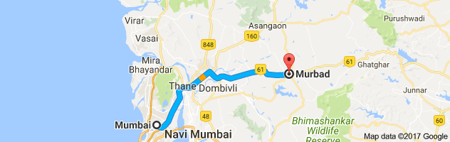 Mumbai to Murbad route, distance, time and road conditions