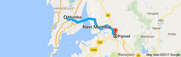 Mumbai to Panvel route, distance, time and road conditions