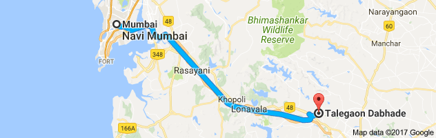 Mumbai to Talegaon  route, distance, time and road conditions