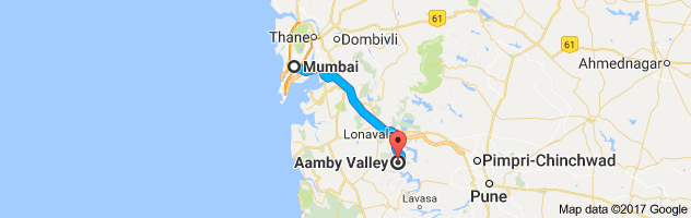 Mumbai to Aamby route, distance, time and road conditions