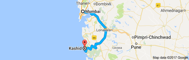 Mumbai to Kashid  route, distance, time and road conditions