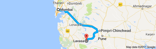 Mumbai to  lavasa  route, distance, time and road conditions