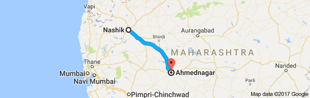 Nashik to Ahmednagar route, distance, time and road conditions