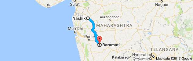 Nashik to Baramati route, distance, time and road conditions