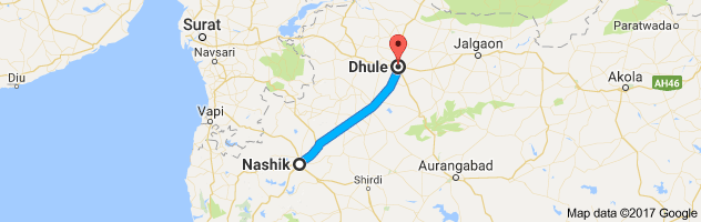 Nashik to Dhule route, distance, time and road conditions