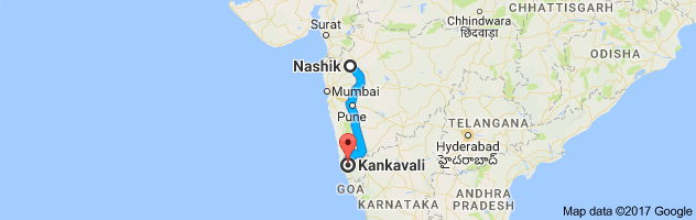 Nashik to Kankavli route, distance, time and road conditions