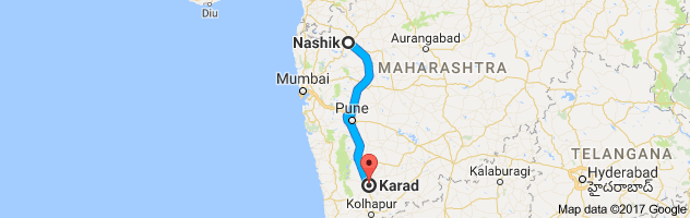 Nashik to Karad route, distance, time and road conditions