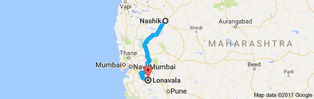 Nashik to Lonavala route, distance, time and road conditions