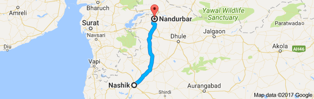 Nashik to Nandurbar route, distance, time and road conditions