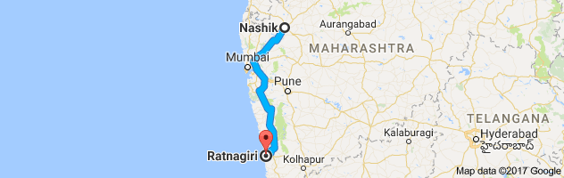 Nashik to Ratnagiri route, distance, time and road conditions