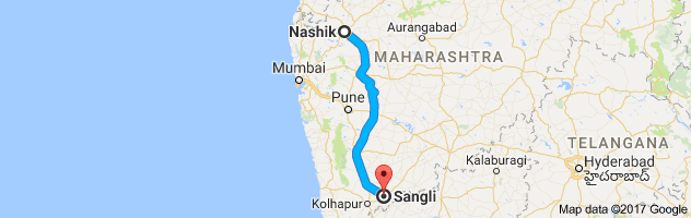 Nashik to Sangli route, distance, time and road conditions