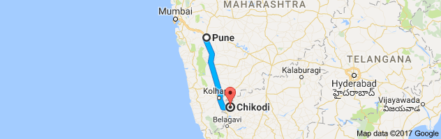 Pune to Chikkodi  route, distance, time and road conditions