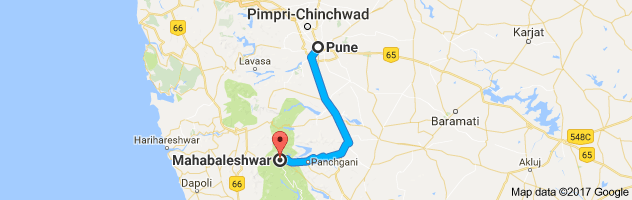 Pune to Mahabaleshwar route, distance, time and road conditions