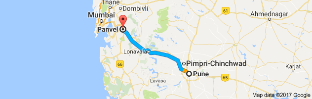 Pune to Panvel route, distance, time and road conditions