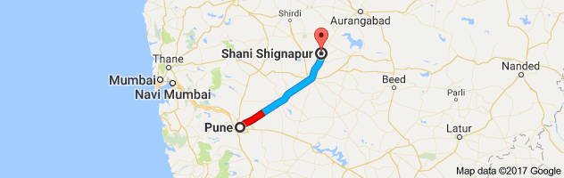 Pune to Shani Shingnapur route, distance, time and road conditions