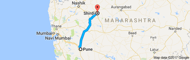 Pune to Shirdi route, distance, time and road conditions