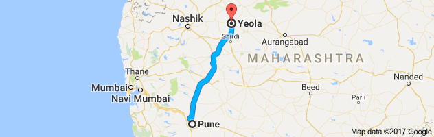 Pune to Yeola route, distance, time and road conditions