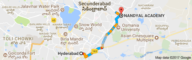 Hyderabad to Nandyal route, distance, time and road conditions