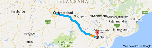 Guntur To Hyderabad Distance By Road Hyderabad To Guntur Cab, Taxi & Car Rental Package - Snap Cabs 2022