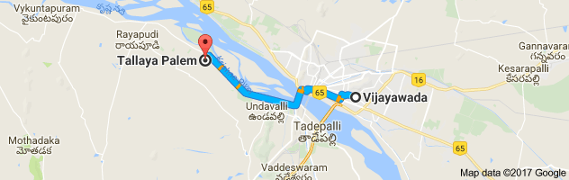 Vijayawada to Tallayapalem   route, distance, time and road conditions